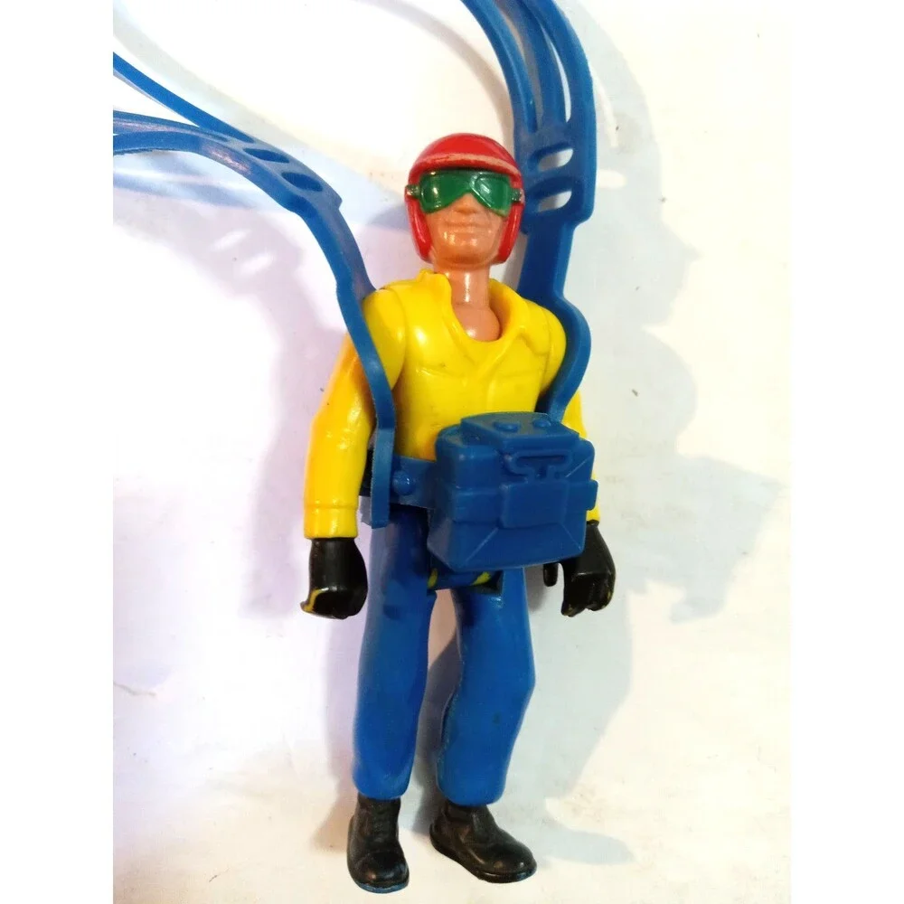 Vintage 1977 Fisher Price Adventure People Daredevil and Parachute